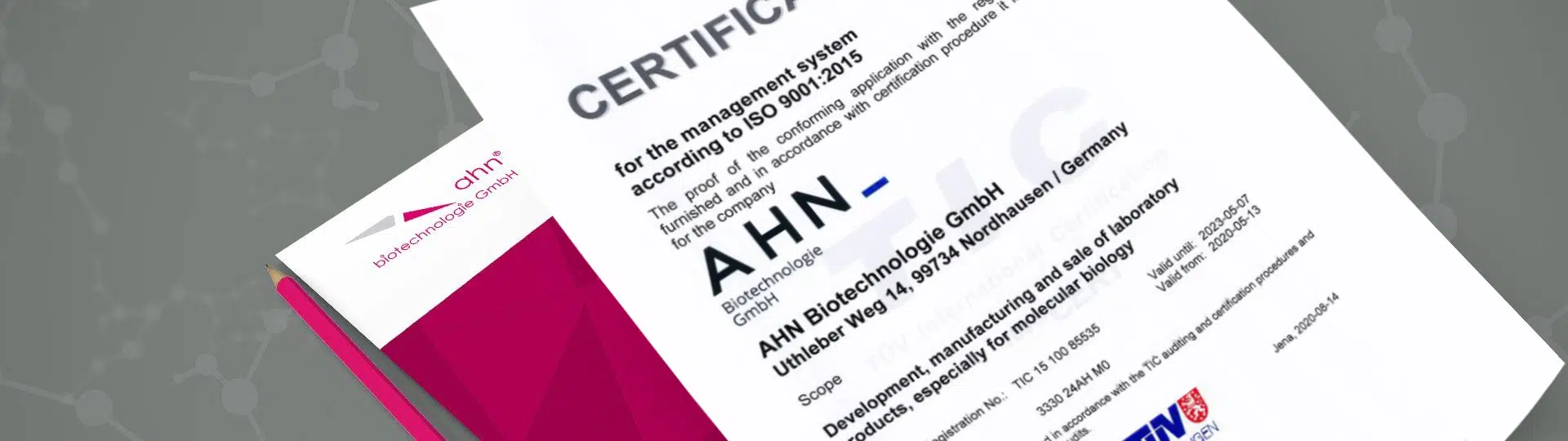 Certificat de conformité AHN