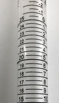 Pipettes sérologiques - Graduations inverses